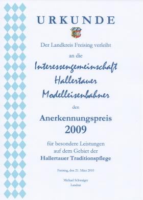Verleihung des Kultur-Anerkennungspreises des Landkreises Freising am 21.3.2010