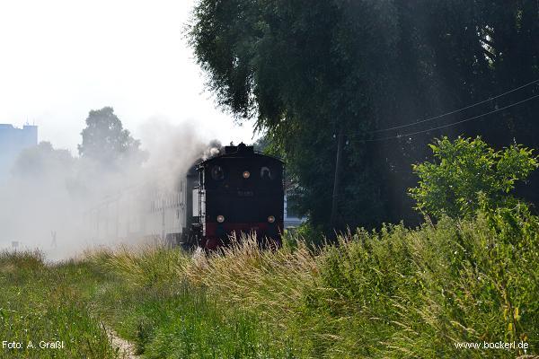 Sonderfahrt mit 70 083, Einfahrt in Haag, 07.07.2013; (Foto: Graßl)