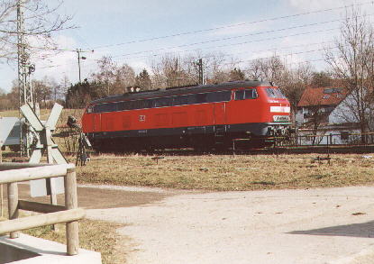 218 384-6 in Langenbach, März 2000